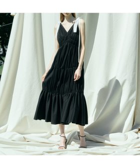 【エイミーイストワール/eimy istoire】のRIBBON SHOULDER CUT DRESS 大人の最旬トレンドファッション＆コーディネート founy(ファウニー) ファッション Fashion レディースファッション Fashion for Women ワンピース Dresses フォーマル・パーティードレス・結婚式用ドレス Elegant & Casual Dresses エアリー Airy Texture ギャザー Gathered, Ruffled サンダル Sandals, Summer Shoes シューズ Shoes, Footwear フラット Flat, Flat Shoes リボン Ribbon, Bow リラックス Relax, Relaxed Fit ロング Long, Long-Length 再入荷 Restock / Back in Stock おすすめ Recommended / Our Picks |ID:prp329100004977064
