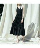 【エイミーイストワール/eimy istoire】のRIBBON SHOULDER CUT DRESS 大人の最旬トレンドファッション＆コーディネート founy(ファウニー) ファッション Fashion レディースファッション Fashion for Women ワンピース Dresses フォーマル・パーティードレス・結婚式用ドレス Elegant & Casual Dresses エアリー Airy Texture ギャザー Gathered, Ruffled サンダル Sandals, Summer Shoes シューズ Shoes, Footwear フラット Flat, Flat Shoes リボン Ribbon, Bow リラックス Relax, Relaxed Fit ロング Long, Long-Length 再入荷 Restock / Back in Stock おすすめ Recommended / Our Picks thumbnail BLACK|ID: prp329100004977064 ipo3291000000037303968