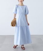 【フリーズマート/FREE'S MART】のランタンスリーブバックリボンワンピース 大人の最旬トレンドファッション＆コーディネート founy(ファウニー) ファッション Fashion レディースファッション Fashion for Women ワンピース Dresses ギンガム Gingham, Gingham Fabric シアー Sheer, See-Through シャーリング Shirring, Ruched シューズ Shoes, Footwear スリーブ Sleeve, Long Sleeve / Short Sleeve チェック Check, Plaid, Tartan トレンド Trend, Trending Now フォルム Silhouette, Form ラウンド Round, Round Neck 無地 Plain, Solid Color thumbnail サックスギンガム1|ID: prp329100004977077 ipo3291000000037304018