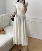 【リバーフィールド アンド コー/RIVER FIELD & Co】のボトルネック フレンチスリーブ ロングワンピース 半袖 大人の最旬トレンドファッション＆コーディネート founy(ファウニー) ファッション Fashion レディースファッション Fashion for Women ワンピース Dresses インナー Innerwear ギャザー Gathered, Ruffled スリーブ Sleeve, Long Sleeve / Short Sleeve フレア Flare, Flared フレンチ French, French Style ベスト Vest, Waistcoat ボトルネック Bottle Neck, Mock Neck ロング Long, Long-Length エレガント 上品 Elegant 再入荷 Restock / Back in Stock 半袖 Short Sleeve, Half Sleeve thumbnail IV|ID: prp329100004977089 ipo3291000000037304062