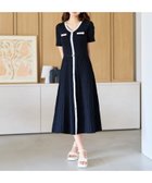 【ミッシュマッシュ/MISCH MASCH】のラメ配色AラインVネックニットワンピース MM627417 大人の最旬トレンドファッション＆コーディネート founy(ファウニー) ファッション Fashion レディースファッション Fashion for Women ワンピース Dresses ニットワンピース Knit Dresses シンプル Simple, Minimal トレンド Trend, Trending Now フェミニン Feminine, Girly エレガント 上品 Elegant 人気 Popular, Best Seller thumbnail ブラック|ID: prp329100004977096 ipo3291000000037304092