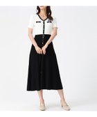【ミッシュマッシュ/MISCH MASCH】のラメ配色AラインVネックニットワンピース MM627417 大人の最旬トレンドファッション＆コーディネート founy(ファウニー) ファッション Fashion レディースファッション Fashion for Women ワンピース Dresses ニットワンピース Knit Dresses シンプル Simple, Minimal トレンド Trend, Trending Now フェミニン Feminine, Girly エレガント 上品 Elegant 人気 Popular, Best Seller thumbnail ホワイトブラック|ID: prp329100004977096 ipo3291000000037304094