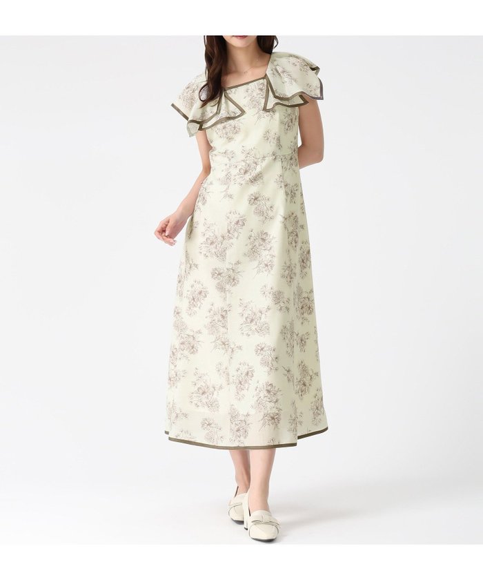【ミッシュマッシュ/MISCH MASCH】のフラワージュイフリルスリーブワンピース MM627418 インテリア・キッズ・メンズ・レディースファッション・服の通販 founy(ファウニー) https://founy.com/ ファッション Fashion レディースファッション Fashion for Women ワンピース Dresses スリーブ Sleeve, Long Sleeve / Short Sleeve フェミニン Feminine, Girly フリル Frill, Ruffle リボン Ribbon, Bow |ID: prp329100004977097 ipo3291000000037304095