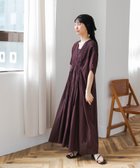 【アーバンリサーチ ドアーズ/URBAN RESEARCH DOORS】のピンタックギャザーワンピース ブラウン|ID: prp329100004977107 ipo3291000000037304132