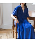 【アーバンリサーチ ドアーズ/URBAN RESEARCH DOORS】のピンタックギャザーワンピース ロイヤルブルー|ID: prp329100004977107 ipo3291000000037304133