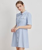 【レディアゼル/REDYAZEL】のエンブレムボタンワッフルミニシャツワンピース 大人の最旬トレンドファッション＆コーディネート founy(ファウニー) ファッション Fashion レディースファッション Fashion for Women ワンピース Dresses シャツワンピース / 1枚で着映えコーデ Shirt Dresses クラシカル Classical, Vintage-Inspired コンパクト Compact, Small Size サンダル Sandals, Summer Shoes スニーカー Sneakers, Trainers バランス Balance, Style Balance フィット Fit, Slim Fit フレア Flare, Flared フロント Front, Front Design メタル Metal, Metal Parts ワッフル Waffle, Waffle Knit エレガント 上品 Elegant 夏 Summer 春 Spring S/S・春夏 SS, Spring/Summer, Warm Season thumbnail サックス|ID: prp329100004977111 ipo3291000000037304150