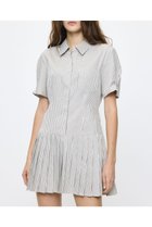 【マウジー/moussy】のPLEATED SHIRT MINI ドレス 柄BEG5|ID: prp329100004977112 ipo3291000000037355317
