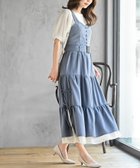 【アールピーエス/rps】のサイドリボンシフォンレイヤーティアードジャンスカ 大人の最旬トレンドファッション＆コーディネート founy(ファウニー) ファッション Fashion レディースファッション Fashion for Women ガーリー Girly, Feminine Style クラシカル Classical, Vintage-Inspired コンパクト Compact, Small Size ジャンスカ Jumper Skirt, Pinafore Dress ティアード Tiered, Tiered Style ティアードワンピース Tiered Dress, Flared Dress フェイク Faux, Fake フェミニン Feminine, Girly フロント Front, Front Design ポケット Pocket, Pocket Detail リボン Ribbon, Bow ループ Loop, Loop Knit thumbnail ブルー|ID: prp329100004977114 ipo3291000000037304162