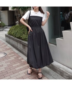 【コーナーズ/CORNERS】の半袖ドッキングバルーンワンピース 大人の最旬トレンドファッション＆コーディネート founy(ファウニー) ファッション Fashion レディースファッション Fashion for Women ワンピース Dresses エレガント 上品 Elegant ドッキング Docking, Mixed Material バルーン Balloon, Balloon Silhouette 半袖 Short Sleeve, Half Sleeve 夏 Summer |ID:prp329100004977120