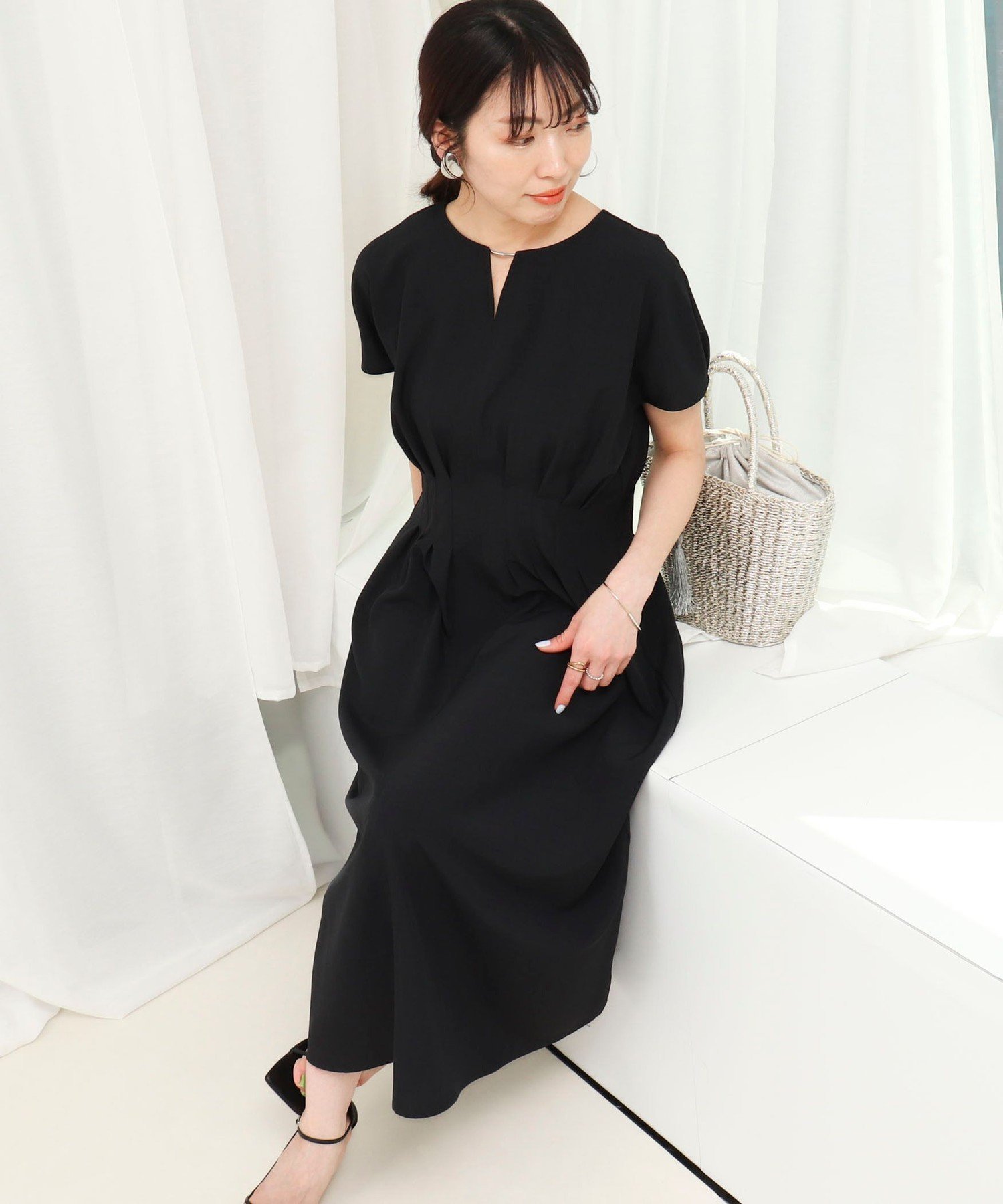 【ノーリーズ/NOLLEY'S】のサップタンブラーウエストタックワンピース インテリア・キッズ・メンズ・レディースファッション・服の通販 founy(ファウニー) 　ファッション　Fashion　レディースファッション　Fashion for Women　ワンピース　Dresses　オケージョン　Occasion Wear　ギャザー　Gathered, Ruffled　メタル　Metal, Metal Parts　アウトレット　Outlet / Clearance　おすすめ　Recommended / Our Picks　エレガント 上品　Elegant　2026年　2026　2026春夏・S/S　Spring/Summer 2026 SS26　チャコールグレー|ID: prp329100004977124 ipo3291000000037304206