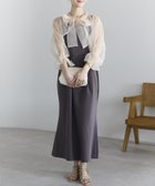 【プレフェリール/PREFERIR】のリボンボレロセットアップ結婚式パーティーキャミドレス ブラウン|ID: prp329100004977136 ipo3291000000037304244