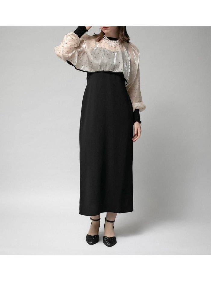 【ラシュッド/LASUD】のフリルボレロレイヤードワンピース(dot) インテリア・キッズ・メンズ・レディースファッション・服の通販 founy(ファウニー) https://founy.com/ ファッション Fashion レディースファッション Fashion for Women アウター Coat / Outerwear Collection ボレロ・ショート丈ジャケット / ドレス羽織りに Boleros & Short Jackets シャーリング Shirring, Ruched ドレス Dress, One-Piece パイピング Piping, Trim Design ボレロ Bolero, Short Cardigan エレガント 上品 Elegant |ID: prp329100004977145 ipo3291000000037304269