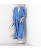 【ナノ ユニバース/nano universe】のマシンウォッシャブルリネン混 スタンドカラーワンピース 大人の最旬トレンドファッション＆コーディネート founy(ファウニー) ファッション Fashion レディースファッション Fashion for Women ワンピース Dresses サンダル Sandals, Summer Shoes スタンド Stand Collar, Upright Stand ストライプ Stripe, Striped Pattern スニーカー Sneakers, Trainers スリット Slit, Slit Detail デニム Denim, Jeans Material フラット Flat, Flat Shoes フロント Front, Front Design ボックス Boxy, Box Shape リネン Linen, Linen Fabric リラックス Relax, Relaxed Fit アウトレット Outlet / Clearance おすすめ Recommended / Our Picks エレガント 上品 Elegant 2026年 2026 2026春夏・S/S Spring/Summer 2026 SS26 thumbnail ブルー|ID: prp329100004977159 ipo3291000000037304308