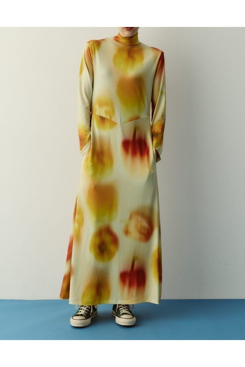 【ヘリンドットサイ/HeRIN.CYE】のPaprika pattern dress インテリア・キッズ・メンズ・レディースファッション・服の通販 founy(ファウニー) 　ファッション　Fashion　レディースファッション　Fashion for Women　ワンピース　Dresses　フォーマル・パーティードレス・結婚式用ドレス　Elegant & Casual Dresses　おすすめ　Recommended / Our Picks　ドレス　Dress, One-Piece　柄YEL5|ID: prp329100004977166 ipo3291000000037304322