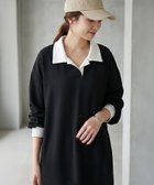 【スタイルデリ/STYLE DELI】の襟付きシボ入りカットソーワンピース ブラック|ID: prp329100004977171 ipo3291000000037304339