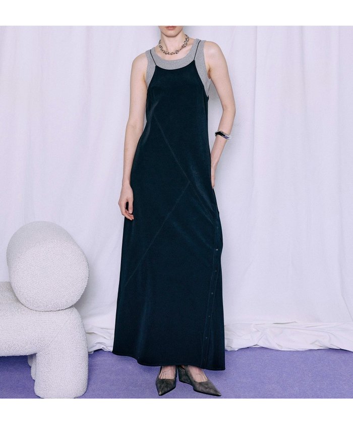 【メゾンスペシャル/MAISON SPECIAL】のTank Set Pile Flare Dress / タンク付パイルフレアワンピース インテリア・キッズ・メンズ・レディースファッション・服の通販 founy(ファウニー) https://founy.com/ ファッション Fashion レディースファッション Fashion for Women ワンピース Dresses フォーマル・パーティードレス・結婚式用ドレス Elegant & Casual Dresses おすすめ Recommended / Our Picks インナー Innerwear スリット Slit, Slit Detail タンク Tank Top, Sleeveless Top デニム Denim, Jeans Material フレア Flare, Flared 吸水 Absorbent, Quick-Dry 夏 Summer |ID: prp329100004977178 ipo3291000000037304363
