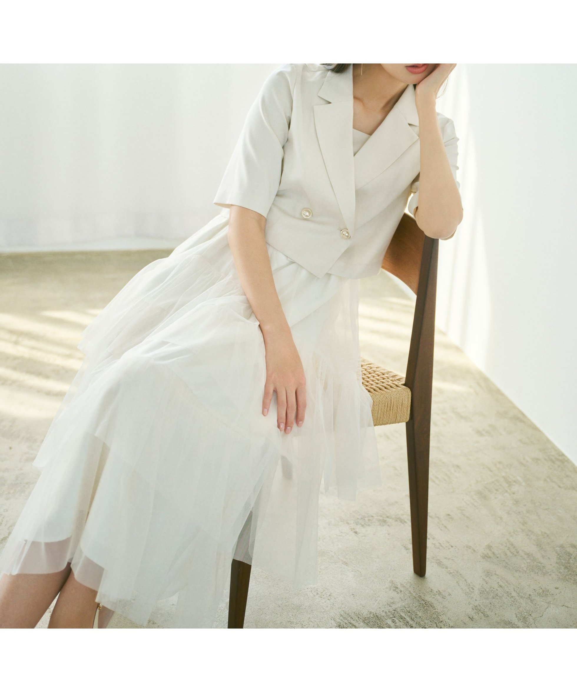 【ジルバイジルスチュアート/JILL by JILLSTUART】のチュールドッキングジャンスカ 大人の最旬トレンドファッション＆コーディネート founy(ファウニー) 　ファッション　Fashion　レディースファッション　Fashion for Women　インナー　Innerwear　ジャケット　Jacket, Outerwear　スマート　Smart, Elegant　セットアップ　Set-Up, Coordinated Outfit　チュール　Tulip, Tulip Motif　ドッキング　Docking, Mixed Material　 other-1|ID: prp329100004977180 ipo3291000000037304371