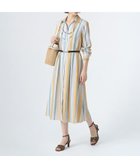 【スキャパ/SCAPA】のスタイリッシュストライプワンピース 大人の最旬トレンドファッション＆コーディネート founy(ファウニー) ファッション Fashion レディースファッション Fashion for Women ワンピース Dresses ストライプ Stripe, Striped Pattern thumbnail ライトブルー|ID: prp329100004977191 ipo3291000000037304406