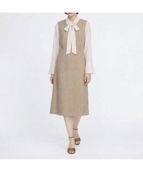【スキャパ/SCAPA】のリノコットンヘリンボンワンピース 大人の最旬トレンドファッション＆コーディネート founy(ファウニー) ファッション Fashion レディースファッション Fashion for Women ワンピース Dresses インナー Innerwear スマート Smart, Elegant ロング Long, Long-Length |ID:prp329100004977192
