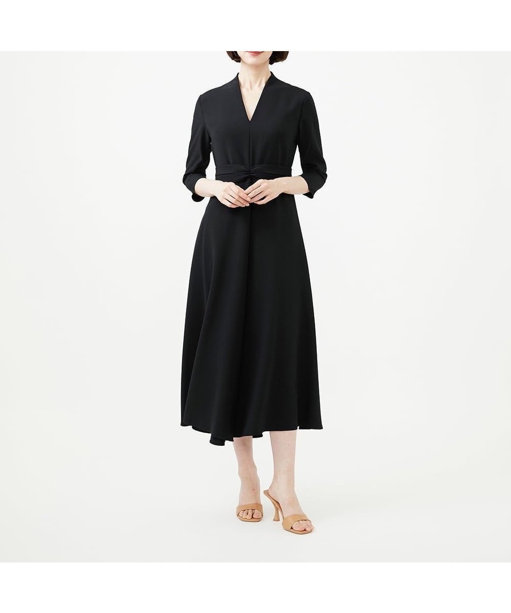 【シビラ/SYBILLA】のウエストベルトドレス インテリア・キッズ・メンズ・レディースファッション・服の通販 founy(ファウニー) 　ファッション　Fashion　レディースファッション　Fashion for Women　ワンピース　Dresses　フォーマル・パーティードレス・結婚式用ドレス　Elegant & Casual Dresses　ベルト&ウエストマーク　Belts & Waist Accessories　カッティング　Cutting Detail　ストレッチ　Stretch, Stretchy Fabric　デコルテ　Décolleté, Neckline　ドレス　Dress, One-Piece　フィット　Fit, Slim Fit　フレア　Flare, Flared　ペチコート　Petticoat, Underskirt　ポケット　Pocket, Pocket Detail　ロング　Long, Long-Length　エレガント 上品　Elegant　冬　Winter / This Winter　夏　Summer　春　Spring　秋　Autumn　ブラック|ID: prp329100004977197 ipo3291000000037304427