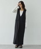 【ガレージ オブ グッド クロージング/GARAGE OF GOOD CLOTHING】のムジ深Vネックタックジャンパースカート 大人の最旬トレンドファッション＆コーディネート founy(ファウニー) ファッション Fashion レディースファッション Fashion for Women スカート Skirts インナー Innerwear カットソー Cut and Sewn Top シンプル Simple, Minimal タートルネック Turtleneck, High Neck フォーマル Formal, Dressy ポケット Pocket, Pocket Detail 無地 Plain, Solid Color セレモニー Ceremony 2026年 2026 2026春夏・S/S Spring/Summer 2026 SS26 thumbnail ブラック|ID: prp329100004977198 ipo3291000000037304429