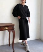 【シェトワ/Chez toi】のスキッパーボンディングプルオーバー×ナロースカート 大人の最旬トレンドファッション＆コーディネート founy(ファウニー) ファッション Fashion レディースファッション Fashion for Women スカート Skirts スキッパー Skipper, Open Collar セットアップ Set-Up, Coordinated Outfit デニム Denim, Jeans Material ワイド Wide, Wide Fit 再入荷 Restock / Back in Stock thumbnail ブラック|ID: prp329100004977201 ipo3291000000037304437