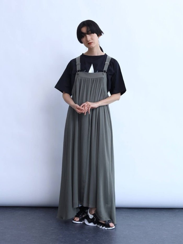 【ラシュッド/LASUD】のレースアップデザインジャンパースカート インテリア・キッズ・メンズ・レディースファッション・服の通販 founy(ファウニー) https://founy.com/ ファッション Fashion レディースファッション Fashion for Women スカート Skirts インナー Innerwear シフォン Chiffon, Lightweight Fabric フェミニン Feminine, Girly ロング Long, Long-Length 人気 Popular, Best Seller |ID: prp329100004977210 ipo3291000000037304470