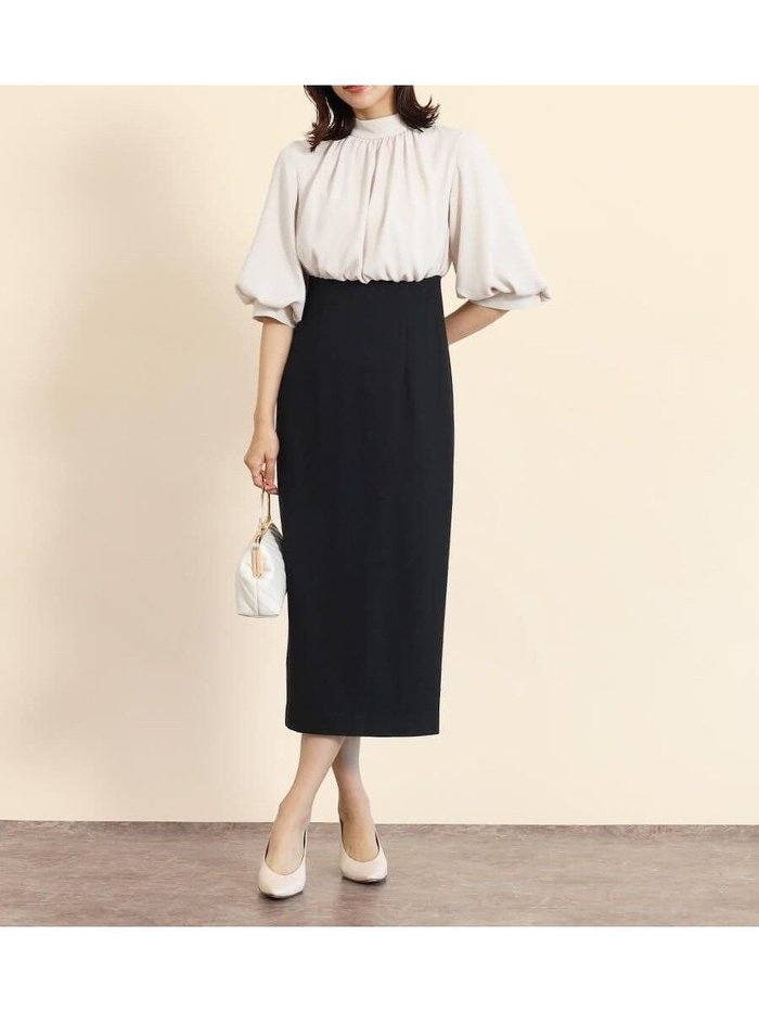 【ヴァン/Vin】のバックリボンバイカラードッキングワンピース(cream) インテリア・キッズ・メンズ・レディースファッション・服の通販 founy(ファウニー) https://founy.com/ ファッション Fashion レディースファッション Fashion for Women ワンピース Dresses おすすめ Recommended / Our Picks エレガント 上品 Elegant コンビ Combo, Combination Style スリット Slit, Slit Detail ドレープ Drape, Draping Fabric パターン Pattern, Design Print フェミニン Feminine, Girly ペンシル Pencil, Pencil Skirt リボン Ribbon, Bow 人気 Popular, Best Seller |ID: prp329100004977220 ipo3291000000037304504
