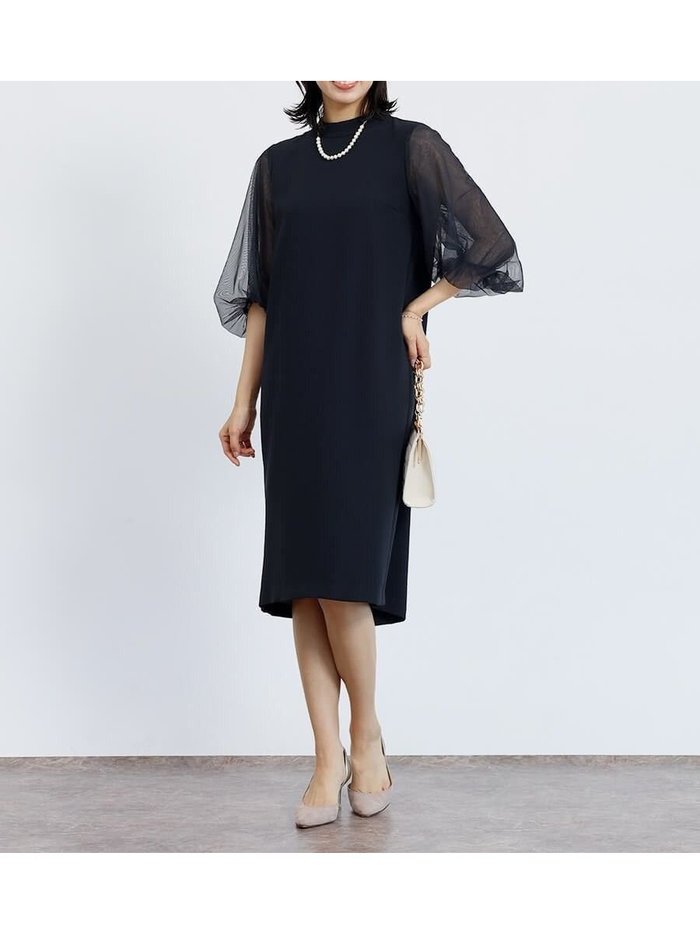 【ヴァン/Vin】のシアースリーブワンピース インテリア・キッズ・メンズ・レディースファッション・服の通販 founy(ファウニー) https://founy.com/ ファッション Fashion レディースファッション Fashion for Women ワンピース Dresses オケージョン Occasion Wear シアー Sheer, See-Through チュール Tulip, Tulip Motif |ID: prp329100004977223 ipo3291000000037304510