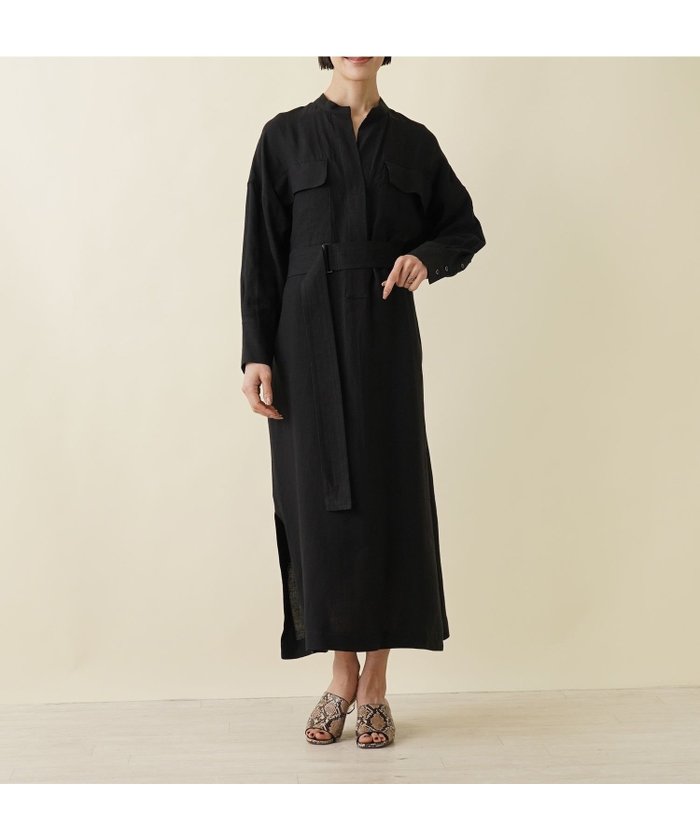 【ネミカ/NEMIKA】のベルトワンピース【SACRA】 インテリア・キッズ・メンズ・レディースファッション・服の通販 founy(ファウニー) https://founy.com/ ファッション Fashion レディースファッション Fashion for Women ワンピース Dresses ベルト&ウエストマーク Belts & Waist Accessories おすすめ Recommended / Our Picks シンプル Simple, Minimal スキッパー Skipper, Open Collar スリット Slit, Slit Detail フラップ Flap, Flap Pocket ポケット Pocket, Pocket Detail ロング Long, Long-Length 夏 Summer |ID: prp329100004977234 ipo3291000000037304546