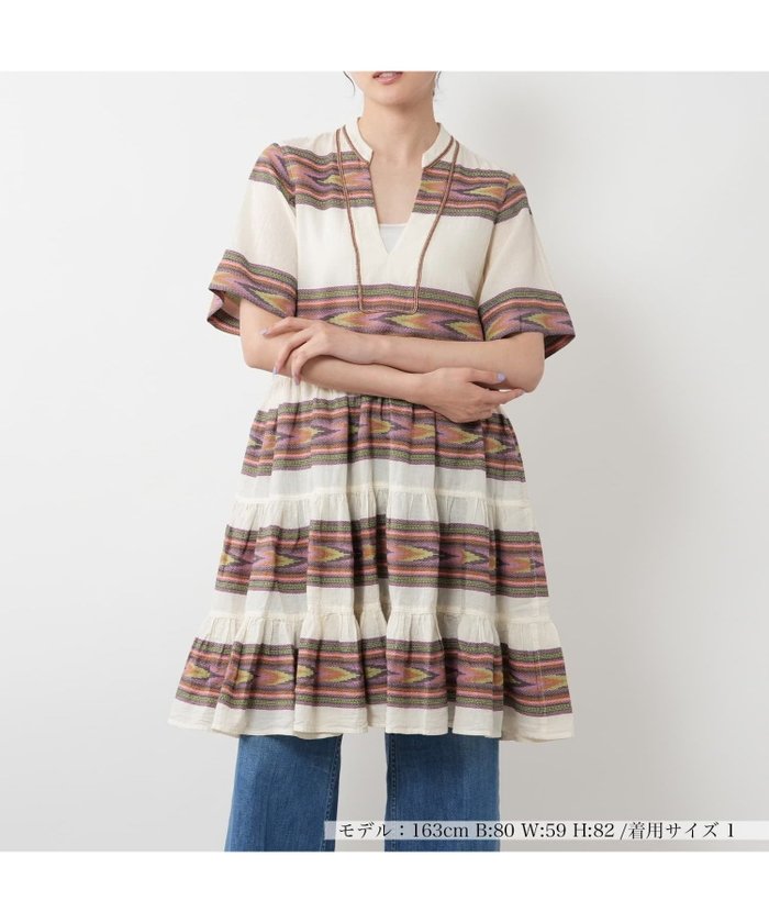 【ネミカ/NEMIKA】のボーダーティアードチュニック【DEVOTION TWINS】 インテリア・キッズ・メンズ・レディースファッション・服の通販 founy(ファウニー) https://founy.com/ ファッション Fashion レディースファッション Fashion for Women トップス・カットソー Cut & Sew Tops おすすめ Recommended / Our Picks エスニック Ethnic Style チュニック Tunic, Long Top デニム Denim, Jeans Material ボーダー Border, Stripe ポケット Pocket, Pocket Detail リラックス Relax, Relaxed Fit ワイド Wide, Wide Fit 夏 Summer 春 Spring S/S・春夏 SS, Spring/Summer, Warm Season |ID: prp329100004977242 ipo3291000000037304567