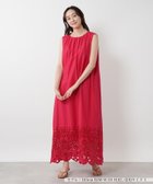 【ネミカ/NEMIKA】のカットワーク刺繍ワンピース【THREE DOTS】 レッド系|ID: prp329100004977247 ipo3291000000037304582