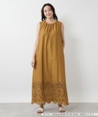 【ネミカ/NEMIKA】のカットワーク刺繍ワンピース【THREE DOTS】 ブラウン|ID: prp329100004977247 ipo3291000000037304583
