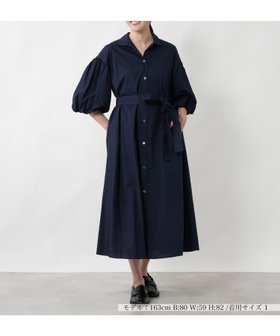 【ネミカ/NEMIKA】のバルーンスリーブシャツワンピース【NEMIKA】 大人の最旬トレンドファッション＆コーディネート founy(ファウニー) ファッション Fashion レディースファッション Fashion for Women ワンピース Dresses シャツワンピース / 1枚で着映えコーデ Shirt Dresses おすすめ Recommended / Our Picks ウォッシャブル Machine Washable エレガント 上品 Elegant スリーブ Sleeve, Long Sleeve / Short Sleeve バルーン Balloon, Balloon Silhouette ポケット Pocket, Pocket Detail リラックス Relax, Relaxed Fit 夏 Summer |ID:prp329100004977261