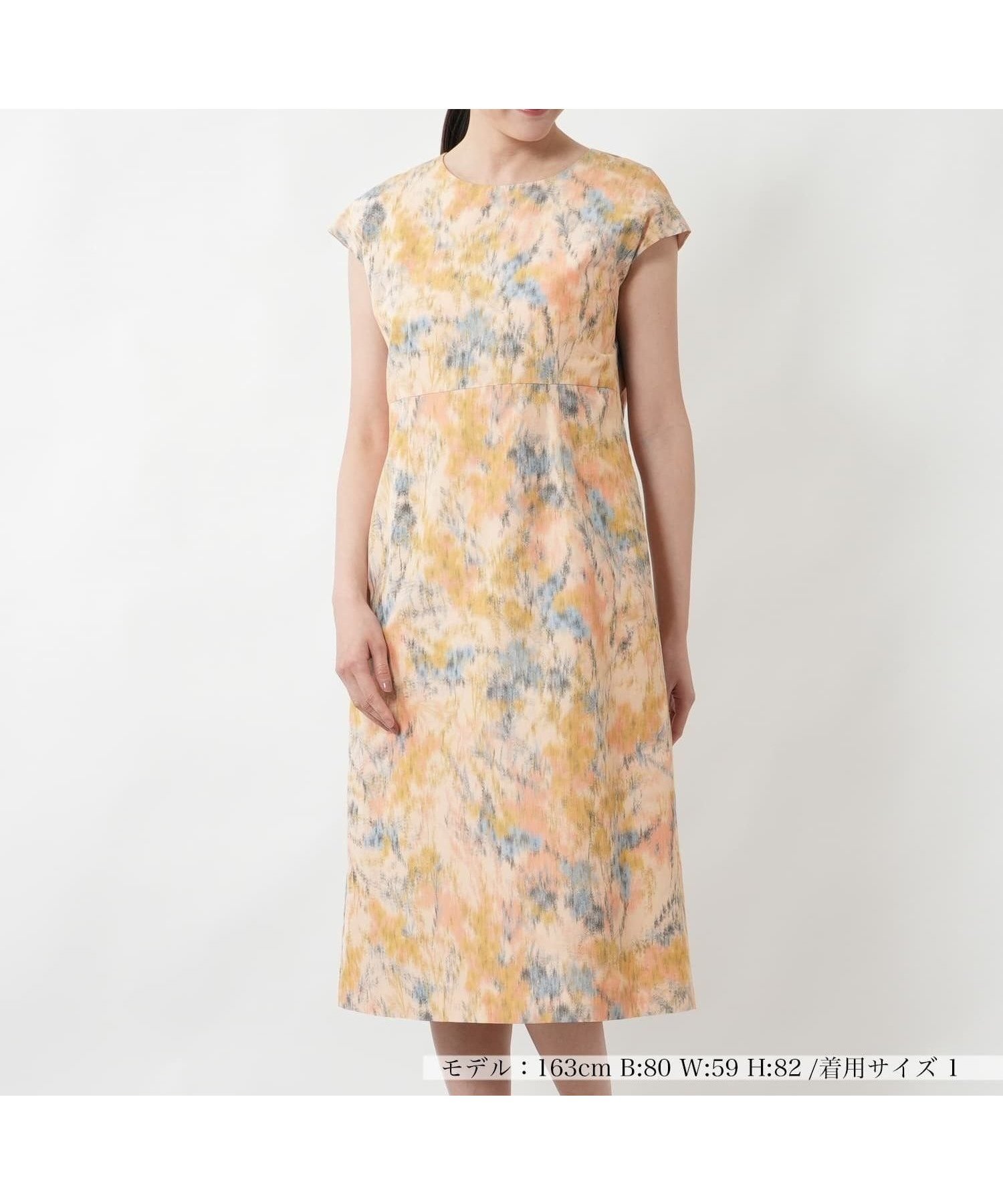 【ネミカ/NEMIKA】の花柄フレンチスリーブワンピース【NEMIKA】 インテリア・キッズ・メンズ・レディースファッション・服の通販 founy(ファウニー) 　ファッション　Fashion　レディースファッション　Fashion for Women　ワンピース　Dresses　エレガント 上品　Elegant　スリーブ　Sleeve, Long Sleeve / Short Sleeve　フレンチ　French, French Style　ポケット　Pocket, Pocket Detail　夏　Summer　オレンジ系|ID: prp329100004977262 ipo3291000000037304635