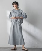 【メイソングレイ/MAYSON GREY】のボートネックドロストヘムスカートセットアップ 大人の最旬トレンドファッション＆コーディネート founy(ファウニー) ファッション Fashion レディースファッション Fashion for Women セットアップ Matching Sets スカート・ミニ/ミディ/マキシ Skirts / Mini, Midi & Maxi Skirts 春 Spring コンパクト Compact, Small Size 切替 Switching, Contrast Panel サンダル Sandals, Summer Shoes シューズ Shoes, Footwear スニーカー Sneakers, Trainers セットアップ Set-Up, Coordinated Outfit バランス Balance, Style Balance フォルム Silhouette, Form S/S・春夏 SS, Spring/Summer, Warm Season おすすめ Recommended / Our Picks 夏 Summer 旅行 Travel 2026年 2026 2026春夏・S/S Spring/Summer 2026 SS26 thumbnail ライトグレー|ID: prp329100004977264 ipo3291000000037304641