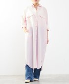 【ソフィット/Soffitto】の【A_/エース】こなれ感ロングシャツワンピース 大人の最旬トレンドファッション＆コーディネート founy(ファウニー) ファッション Fashion レディースファッション Fashion for Women ワンピース Dresses シャツワンピース / 1枚で着映えコーデ Shirt Dresses ポケット Pocket, Pocket Detail ワッシャー Washer, Crinkled Finish thumbnail ピンク|ID: prp329100004977265 ipo3291000000037304644