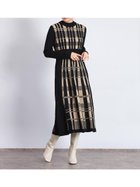 【ヴァン/Vin】のアートチェックバックリボンニットワンピ サンドベージュ|ID: prp329100004977269 ipo3291000000037304661