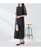 【アー ヴェー ヴェー/a.v.v】の【結婚式/お呼ばれに】ラッフルティアードオールインワンドレス ブラック|ID: prp329100004977277 ipo3291000000037304686