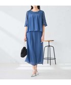【アー ヴェー ヴェー/a.v.v】の【結婚式/お呼ばれに】レースドッキングブラウス・パンツセットアップ 大人の最旬トレンドファッション＆コーディネート founy(ファウニー) ファッション Fashion レディースファッション Fashion for Women セットアップ Matching Sets レディースパンツ・ボトムス Pants & Trousers / Bottoms 春 Spring 秋 Autumn クロップド Cropped, Short Length シフォン Chiffon, Lightweight Fabric ジョーゼット Georgette, Semi-Sheer Fabric セットアップ Set-Up, Coordinated Outfit ドッキング Docking, Mixed Material ドレス Dress, One-Piece フレア Flare, Flared ボトム Bottoms, Lower Wear レース Lace, Lace Fabric ワイド Wide, Wide Fit 冬 Winter / This Winter 再入荷 Restock / Back in Stock 夏 Summer エレガント 上品 Elegant 結婚式 Wedding thumbnail ブルー|ID: prp329100004977278 ipo3291000000037304689