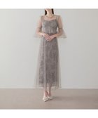 【レジャ/Leja】のフラワースパンコールチュールシアーワンピースキャミワンピースドレス結婚式 GRAY|ID: prp329100004977279 ipo3291000000037356255