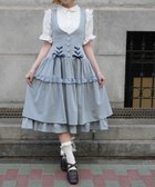 【アクシーズファム/axes femme】のダブルリボンストライプジャンパースカート 大人の最旬トレンドファッション＆コーディネート founy(ファウニー) ファッション Fashion レディースファッション Fashion for Women スカート Skirts おすすめ Recommended / Our Picks ガーリー Girly, Feminine Style クラシカル Classical, Vintage-Inspired ストライプ Stripe, Striped Pattern バイアス Bias, Diagonal Cut フリル Frill, Ruffle レース Lace, Lace Fabric thumbnail サックス|ID: prp329100004977282 ipo3291000000037304702