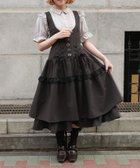 【アクシーズファム/axes femme】のダブルリボンストライプジャンパースカート 大人の最旬トレンドファッション＆コーディネート founy(ファウニー) ファッション Fashion レディースファッション Fashion for Women スカート Skirts おすすめ Recommended / Our Picks ガーリー Girly, Feminine Style クラシカル Classical, Vintage-Inspired ストライプ Stripe, Striped Pattern バイアス Bias, Diagonal Cut フリル Frill, Ruffle レース Lace, Lace Fabric thumbnail 黒|ID: prp329100004977282 ipo3291000000037304704