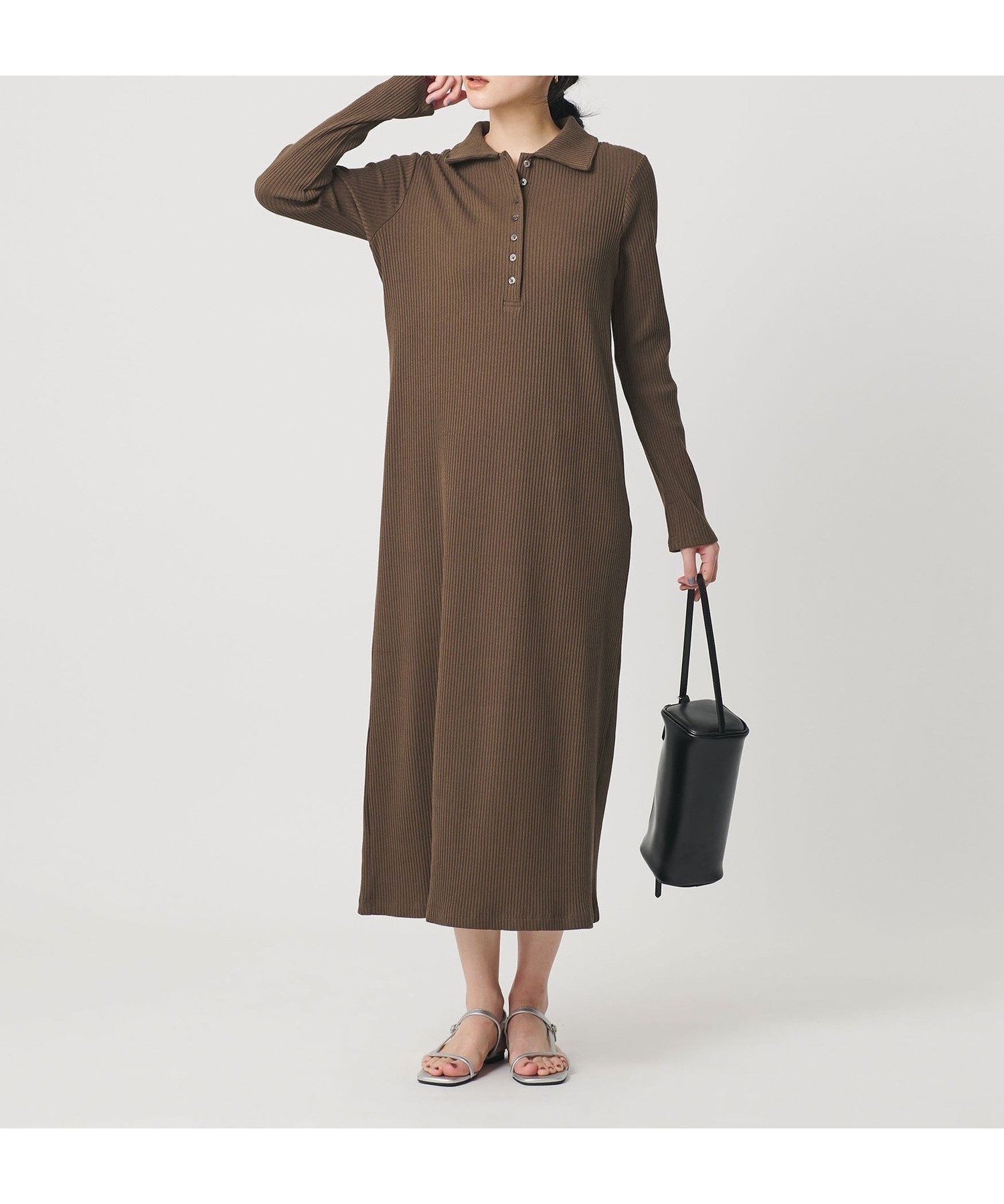 【ビューティ&ユース ユナイテッドアローズ/BEAUTY&YOUTH / UNITED ARROWS】の【WEB限定】ポロカラー リブワンピース 大人の最旬トレンドファッション＆コーディネート founy(ファウニー) 　ファッション　Fashion　レディースファッション　Fashion for Women　ワンピース　Dresses　カットソー　Cut and Sewn Top　キャップ　Cap, Baseball Cap　シューズ　Shoes, Footwear　シンプル　Simple, Minimal　ジャケット　Jacket, Outerwear　スニーカー　Sneakers, Trainers　フェミニン　Feminine, Girly　フラット　Flat, Flat Shoes　フロント　Front, Front Design　羽織　Haori, Light Jacket　ロング　Long, Long-Length　おすすめ　Recommended / Our Picks　エレガント 上品　Elegant　 other-1|ID: prp329100004977283 ipo3291000000037304705