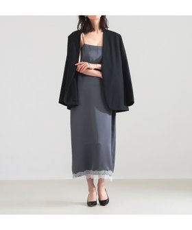 【デミルクス ビームス/Demi-Luxe BEAMS】のリバーレース キャミソール ワンピース 大人の最旬トレンドファッション＆コーディネート founy(ファウニー) ファッション Fashion レディースファッション Fashion for Women ワンピース Dresses エレガント 上品 Elegant カットソー Cut and Sewn Top カーディガン Cardigan, Knitwear キャミソール Camisole, Spaghetti Strap Top サテン Satin, Glossy Fabric シューズ Shoes, Footwear シルク Silk, 100% Silk ジャケット Jacket, Outerwear スリット Slit, Slit Detail タンブラー Tumbler, Travel Mug バランス Balance, Style Balance フラット Flat, Flat Shoes フランス France, French ラップ Wrap, Wrap Design レース Lace, Lace Fabric |ID:prp329100004977284