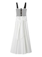 【フレイ アイディー/FRAY I.D】の2wayタイデザインニットコンビワンピース 大人の最旬トレンドファッション＆コーディネート founy(ファウニー) ファッション Fashion レディースファッション Fashion for Women ワンピース Dresses 春 Spring キャミワンピース Cami Dress, Slip Dress コンビ Combo, Combination Style 今季 This Season, Current Season スマート Smart, Elegant セットアップ Set-Up, Coordinated Outfit タフタ Taffeta, Structured Fabric トレンド Trend, Trending Now ドッキング Docking, Mixed Material ドット Polka Dot, Dot Pattern フィット Fit, Slim Fit メタル Metal, Metal Parts リブニット Rib Knit, Ribbed Knit リボン Ribbon, Bow おすすめ Recommended / Our Picks thumbnail BORDER[933]|ID: prp329100004977299 ipo3291000000037304781