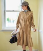 【キャラオクルス/CARA OCRUZ】の洗える コーデュロイのフレアワンピース キャメル|ID: prp329100004977301 ipo3291000000037304786