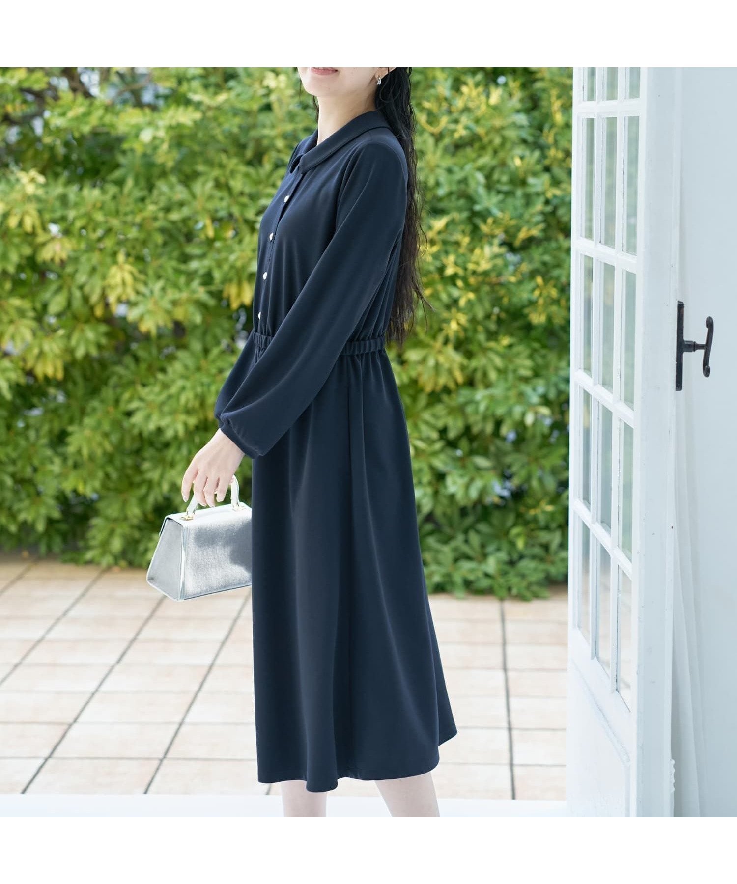 【キャラオクルス/CARA OCRUZ】の【ストレッチ】ウエストギャザーワンピース【CoC by CARA O CRUZ】 大人の最旬トレンドファッション＆コーディネート founy(ファウニー) 　ファッション　Fashion　レディースファッション　Fashion for Women　ワンピース　Dresses　ウォッシャブル　Machine Washable　ギャザー　Gathered, Ruffled　ストレッチ　Stretch, Stretchy Fabric　トレンド　Trend, Trending Now　フロント　Front, Front Design　ベーシック　Basic, Essential　ポケット　Pocket, Pocket Detail　エレガント 上品　Elegant　春　Spring　 other-1|ID: prp329100004977305 ipo3291000000037304794