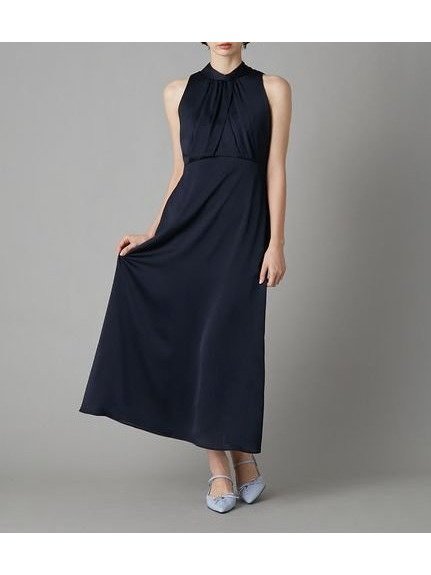 【リリーブラウン/Lily Brown】の2wayアメスリワンピース インテリア・キッズ・メンズ・レディースファッション・服の通販 founy(ファウニー) 　ファッション　Fashion　レディースファッション　Fashion for Women　ワンピース　Dresses　インナー　Innerwear　エレガント 上品　Elegant　カシュクール　Wrap Design　カーディガン　Cardigan, Knitwear　サテン　Satin, Glossy Fabric　スマート　Smart, Elegant　トレンド　Trend, Trending Now　ドレープ　Drape, Draping Fabric　人気　Popular, Best Seller　フロント　Front, Front Design　ロング　Long, Long-Length　NVY[089]|ID: prp329100004977306 ipo3291000000037304800