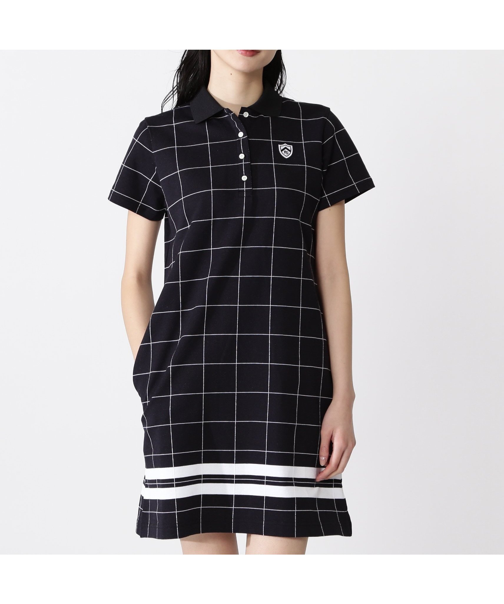 【パーリーゲイツ/PEARLY GATES】のT/Cカノコウィンドペン柄パネルチェックジャガード半袖ポロワンピース 大人の最旬トレンドファッション＆コーディネート founy(ファウニー) 　ファッション　Fashion　レディースファッション　Fashion for Women　ワンピース　Dresses　ゴルフ　Golf　ショート　Short, Short Length　シルケット　Silket, Silky Cotton　ソックス　Socks, Hosiery　トレンド　Trend, Trending Now　半袖　Short Sleeve, Half Sleeve　春　Spring　 other-1|ID: prp329100004977319 ipo3291000000037304845